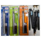 Group of Brand New PILOT Parallel Pens Writing Instruments Ink etc