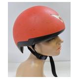 Retro Vintage Orange Racing Helmet