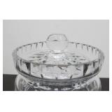Signed Vintage WATERFORD Crystal Biscuit Jar w/Lid