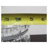 Signed Vintage WATERFORD Crystal Biscuit Jar w/Lid