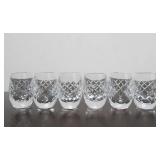Signed Vintage WATERFORD Crystal Decanter & Set of 6 Matching Small Glasses