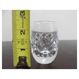 Signed Vintage WATERFORD Crystal Decanter & Set of 6 Matching Small Glasses