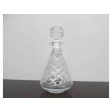 Signed Vintage WATERFORD Crystal Decanter & Set of 6 Matching Small Glasses