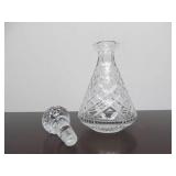 Signed Vintage WATERFORD Crystal Decanter & Set of 6 Matching Small Glasses