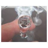 2 Matching Sets of 9 Signed FOSTORIA Glass Goblets #2