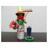 2 Like-New in Original Box Wooden German Smoker Dolls by Steinbach