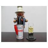 2 Like-New in Original Box Wooden German Smoker Dolls by Steinbach