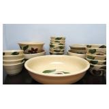 LARGE Lot of Vintage Ovenware Stoneware w/MANY Advertising Bowls SCHWAN