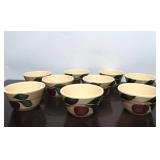 LARGE Lot of Vintage Ovenware Stoneware w/MANY Advertising Bowls SCHWAN