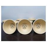 LARGE Lot of Vintage Ovenware Stoneware w/MANY Advertising Bowls SCHWAN