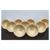 LARGE Lot of Vintage Ovenware Stoneware w/MANY Advertising Bowls SCHWAN