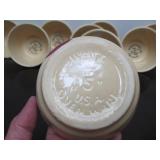 LARGE Lot of Vintage Ovenware Stoneware w/MANY Advertising Bowls SCHWAN