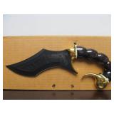 Very Cool Mint in Box Large Fantasy Knife w/Display Stand