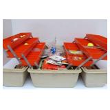 Game Fisher Tackle Box w/Lures & Fishing Items