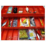 Game Fisher Tackle Box w/Lures & Fishing Items