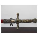 New in Box DENIX Ornate Sword w/Scabbard #3 - 34.5" Length