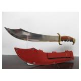 New in Box BUD K "Arabian 1" Sword w/Hardwood Handle Brass Accents & Stainless Blade #3