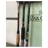 Fantastic Vintage ST. CROIX Fishing Rod Advertising Store Display Stand & 6 Great Condition Rods