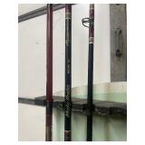 Fantastic Vintage ST. CROIX Fishing Rod Advertising Store Display Stand & 6 Great Condition Rods