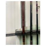 Fantastic Vintage ST. CROIX Fishing Rod Advertising Store Display Stand & 6 Great Condition Rods