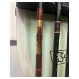 Fantastic Vintage ST. CROIX Fishing Rod Advertising Store Display Stand & 6 Great Condition Rods