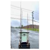 Fantastic Vintage ST. CROIX Fishing Rod Advertising Store Display Stand & 6 Great Condition Rods