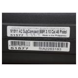 Rock Island Baby Rock Sub-Compact 1911 Style .45 ACP Semi-Auto Pistol