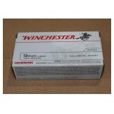 50 Winchester 9mm Luger 124 Gr FMJ Ammo