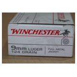 50 Winchester 9mm Luger 124 Gr FMJ Ammo