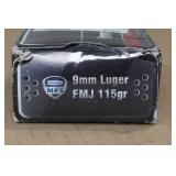 50 MFS 9mm Luger 115 Gr FMJ Ammo