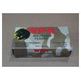 50 WPA Military Classic 9mm Luger 115 Gr FMJ Steel Case Ammo