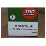 65 Remington UMC .380 Special +P 125 Gr SJ HP Ammo