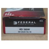 50 Federal Champion .40 S&W 180 Gr FMJ FN Ammo