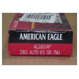 50 Federal American Eagle .380 Auto 95 Gr FMJ Ammo