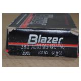 50 CCI Blazer .380 Auto 95 Gr TMJ Aluminum Case Ammo