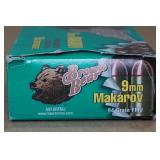 50 Brown Bear 9mm Makarov 94 Gr FMJ Steel Case Ammo