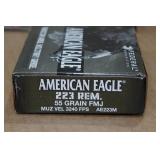 100 Federal American Eagle .223 Rem 55 Gr FMJ Ammo