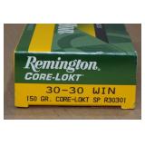 20 Remington .30-30 Win 150 Gr Core-Lokt SP Ammo