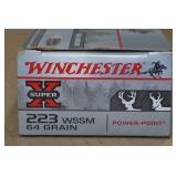20 Winchester Super-X .223 WSSM 64 Gr Power Point Ammo