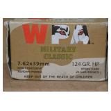 40 WPA 7.62 x 39mm 124 Gr HP Steel Case Ammo