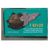 40 Brown Bear 7.62 x 39mm 123 Gr FMJ Steel Case Ammo