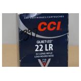 397 CCI Quiet-22 .22 LR 40 Gr LRN Ammo