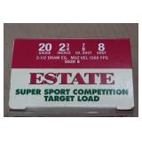 25 Estate 20 Gauge 2-3/4" 8 Shot Shotshells