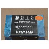 25 Federal Top Gun 20 Gauge 2-3/4" 7-1/2 Shot Shotshells