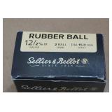 25 Sellier & Bellot 12 Gauge 2-5/8" Rubber Ball Shotshells