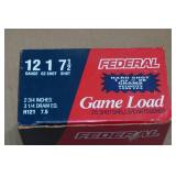 25 Federal Game Load 12 Gauge 2-3/4" 7-1/2 Shot Shotshells