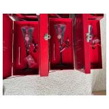 New Waterford Crystal 12 Days of Christmas Collection Champagne Flutes