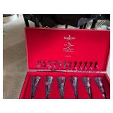 New Waterford Crystal 12 Days of Christmas Collection Champagne Flutes