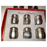 Set of 8 Vintage National Sterling and Moore Sterling Salt and Pepper Shakers