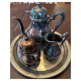 Antique King George Silver Tea Set by International Silver Company